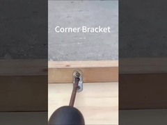 Nhà sản xuất Custom Stamping trang trí hình dạng L kim loại góc khoá