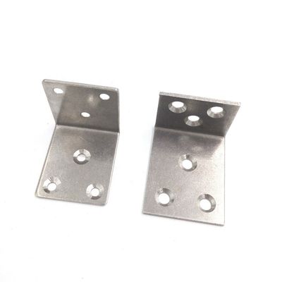 Thép không gỉ Thép carbon Custom Stamping trang trí hình L Metal Bracket Angle Brackets