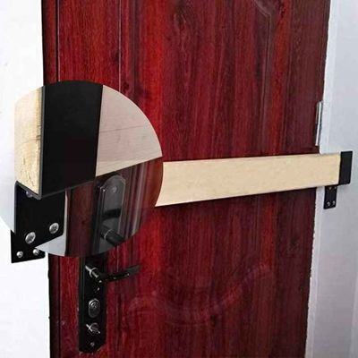 OEM Custom Black Powder Coated Stamping Metal U Shape Door Barricade Brackets (Thiên bản OEM)