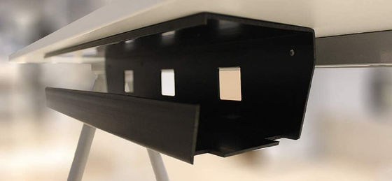 Custom Carbon Steel Powder Coating Metal Bracket Under Desk Cable Management Tray Wire Tray Cho văn phòng