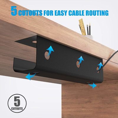 Custom Carbon Steel Powder Coating Metal Bracket Under Desk Cable Management Tray Wire Tray Cho văn phòng