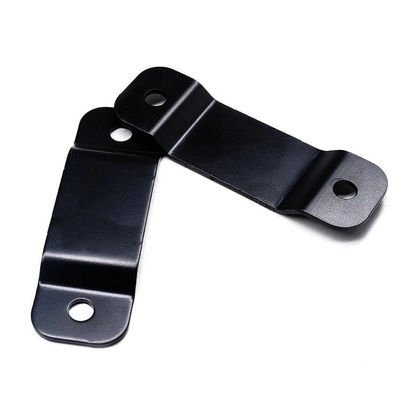 Clip Bracket Custom Metal Stamping Parts Mounting Black Coating Support Bracket (Điều hỗ trợ lớp phủ đen)