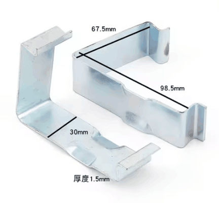 Kẹp kim loại lò xo hình chữ V bán buôn, bộ phận kẹp dập cho thùng gỗ cố định trong hậu cần
