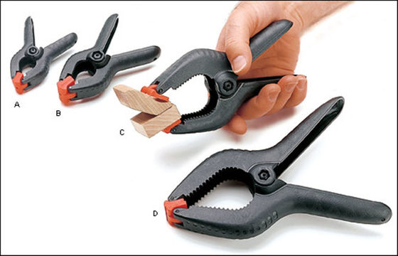 Một loại kẹp nhựa bền cao 1 inch Nylon Spring Clamp 2" 4" 6" 9" Công cụ làm gỗ
