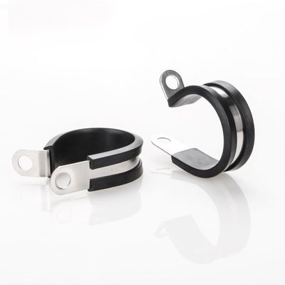 Gốm lót P clip gốm ống kẹp thép không gỉ INOX 304 bền R loại ống kẹp kẹp ống khóa nhanh
