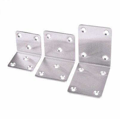 Tùy chỉnh kẽm bọc thép cacbon Angle Bracket kim loại thép kẽm kết nối gỗ Angle Corner Brackets