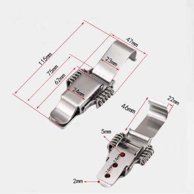 Tùy chọn chấp nhận được 304 thép không gỉ linh hoạt & Damping Toggle khóa với tự móc cho thiết bị y tế & xe