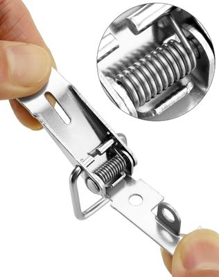 Thép không gỉ 304 Toggle Lock Nickel Plated Zinc Finish Spring Loaded Box Clamp Lock Hardware Product