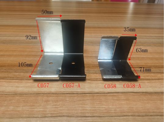 Logo tùy chỉnh chấp nhận được C057 kim loại dán 65Mn thép kẽm tráng vét vận chuyển hộp clip cho hộp gỗ