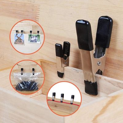 Công dụng nặng 2 4 6 9 inch Sắt phủ bột đen và xuân kim loại carbon Một kẹp với tay cầm PVC cho mộc gỗ