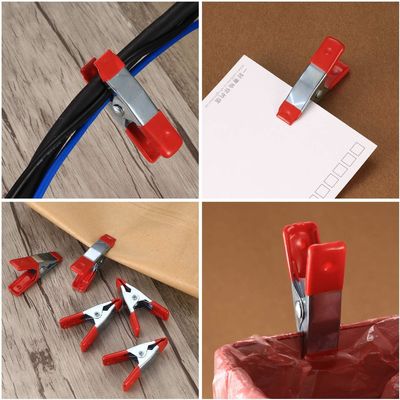Nhập xưởng DIY công cụ 2 inch A loại thép dây chuyền kẹp tay cầm cao su nhẹ nhiệm vụ dây chuyền kẹp