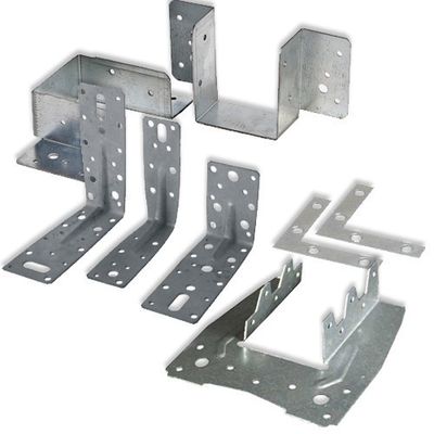 Các kết nối gỗ bằng gỗ thép đa hình Bracket Joist Hangers Thiết bị phụ kiện kim loại