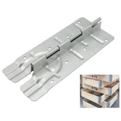 Hinges cho cổ áo pallet gỗ tùy chỉnh, phụ kiện phần cứng mạ kẽm cho pallet gỗ