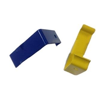 Kẹp thùng sơn tĩnh điện có gờ bậc thang cho hộp gỗ - Xanh lam và Vàng