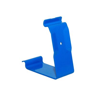 Blue Powder Coated Metal Crate Clip with Rolled Edges for Wooden Boxes